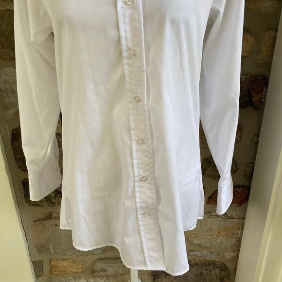 NWT Cortland Park White & Pink Classic Button Down Grosgrain Ribbon Shirt $149 - Picture 5 of 12
